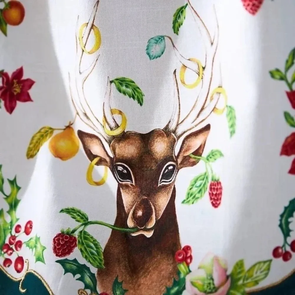 NWT Anthropologie Lou Rota 12 Days Of Christmas Kitchen Towel